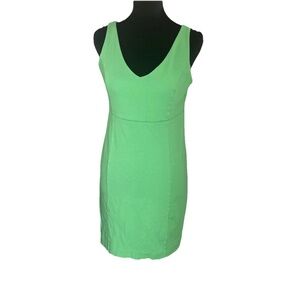 New York & Company Vibrant Green Sleeveless Midi Dress
